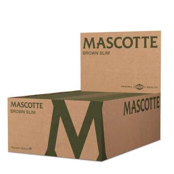 Mascotte brown slim size with magnet 34 vloeitjes Display (, Verzenden, Nieuw