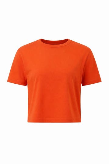 Organic Basics T-shirt in maat M Oranje, Kleding | Heren, Verzenden, Zo goed als nieuw, Overige kleuren, Organic Basics