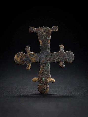 Byzantijns Brons Kruis - 7.2 cm