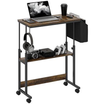 TRUUSK Verstelbaar Bureau 92 x 40 cm - Op Wielen - Kantelbaa, Huis en Inrichting, Verzenden, Nieuw