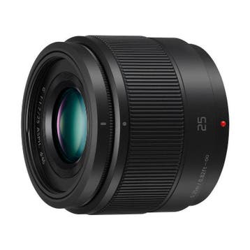 Panasonic Lumix G 25mm f/1.7 ASPH MFT-mount Zwart objectief, Verzenden, Gebruikt, Panasonic