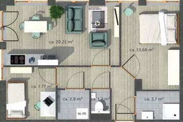 Appartement Stationsplein in Heerenveen, Huizen en Kamers, Huizen te huur, Heerenveen, Via bemiddelaar, Friesland, Appartement