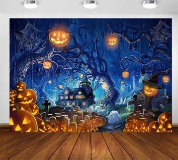 Halloween themadoek fotodoek huren, Griezelfeest Feesten, Ophalen, Nieuw, Halloween of Griezel