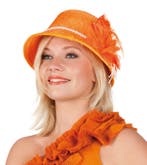 hoed orange lady, Kleding | Dames, Hoeden en Petten, Ophalen of Verzenden, Nieuw, Hoed