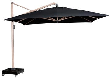 Icon premium zweefparasol 400x300 cm oak mast faded black, Ophalen of Verzenden, Nieuw