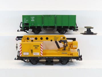 LGB G - o.a. 4021 - Modeltrein goederenwagon (2) - 2x, Nieuw