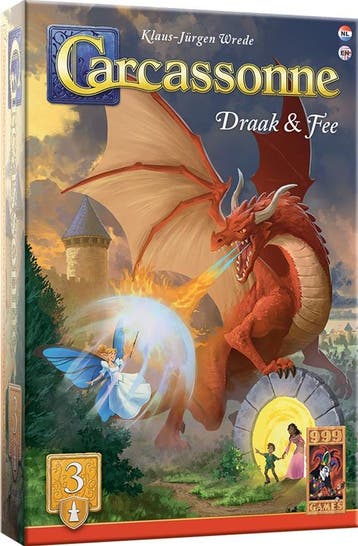 Carcassonne - Draak & Fee Uitbreiding #3 (2025) | 999 Games, Verzenden, Nieuw