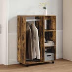 vidaXL Kledingkast 80x40x110 cm bewerkt hout gerookt, Huis en Inrichting, Kasten | Kledingkasten, Verzenden, Nieuw