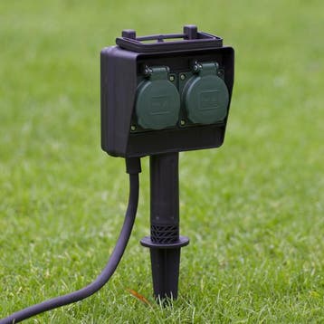 Tuincontactdoos | Brennenstuhl | 2-voudig (Grondpen), Verzenden, Nieuw