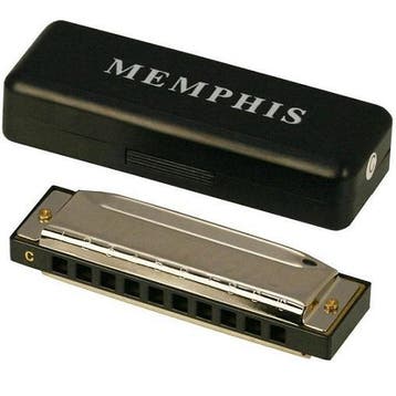 Blues Mondharmonica in C  | Extra Lesboek (NED)  € 2,-, Verzenden, Met koffer of doosje, Diatonisch, C-mondharmonica