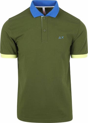 Sun68 Poloshirt Color Way Donkergroen maat L Heren, Verzenden, Nieuw, Maat 52/54 (L), Sun68