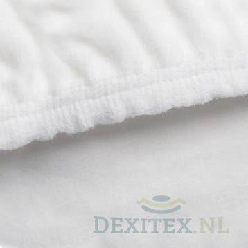 Textielpakket Queensbed - 1 molton met 2 jersey hoeslakens, Verzenden, Nieuw, Wit, Overige typen