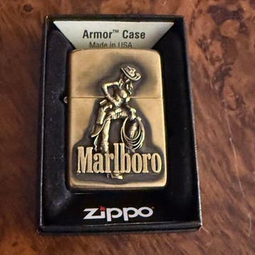 Zippo - Encendedor Zippo Marlboro - Aansteker - Messing,, Nieuw