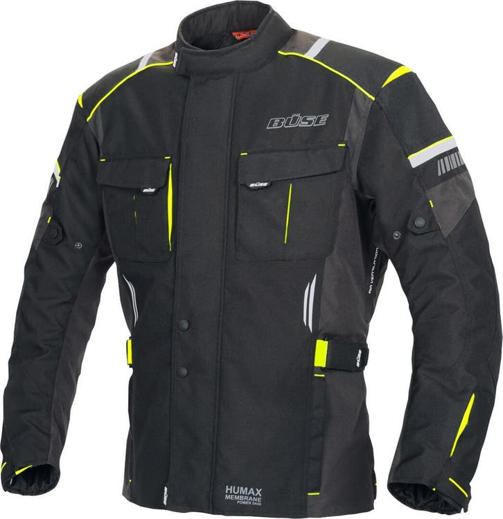 Büse Breno Pro Zwart Neon Geel Textiel Jas, Motoren, Kleding | Motorkleding, Heren, Nieuw met kaartje, Jas | textiel, Verzenden