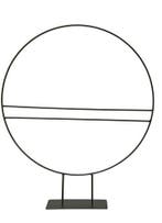 Metalen frame ring met horizontale spijlen zwart 50 cm op, Ophalen of Verzenden, Nieuw