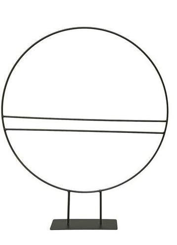 Metalen frame ring met horizontale spijlen zwart 50 cm op, Ophalen of Verzenden, Nieuw