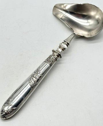 No reserve-Antieke sauslepel / juslepel - Art Nouveau