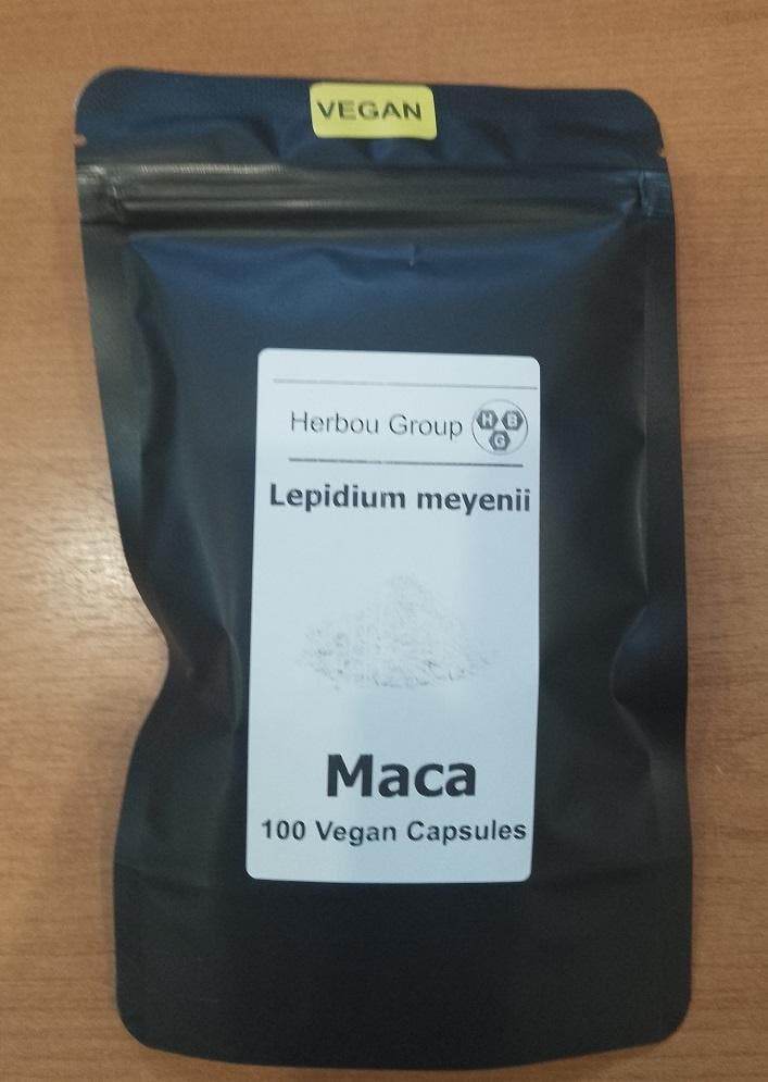 Maca 10:1 Geel - 100 Capsules 600mg, Sport en Fitness, Gezondheidsproducten en Wellness, Poeder of Drank, Nieuw, Verzenden