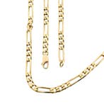 Gouden Figaro schakelketting, Sieraden, Tassen en Uiterlijk, Kettingen, Ophalen of Verzenden, Gebruikt, Overige kleuren, Goud