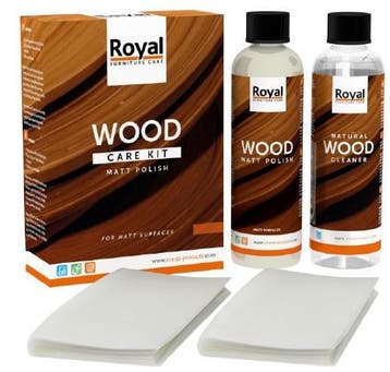 Matt Polish Wood Care Kit + Cleaner, Verzenden