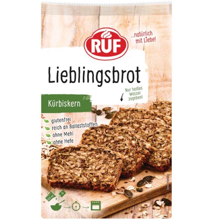 RUF Pompoenpit Broodmix 600g, Hobby en Vrije tijd, Taarten en Cupcakes maken, Nieuw, Verzenden