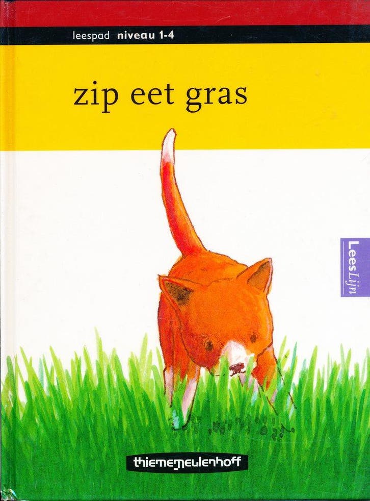 Leespad Leesboek 1-4 Zip eet gras, Boeken, Schoolboeken, Verzenden