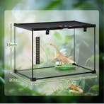 Reptielen Terrarium 50 cm – Glas en Metaal Habitat Kooi, Dieren en Toebehoren