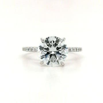 Zonder minimumprijs - Ring - 14 karaat Witgoud - 3.00ct. tw., Nieuw