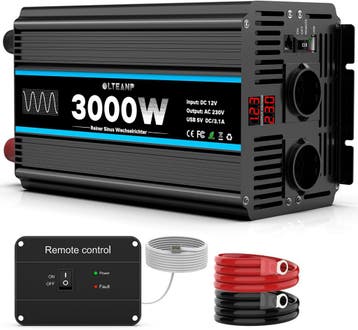 Zuivere Sinus Omvormer 3000W | 35% Korting | Camping, Caravans en Kamperen, Ophalen of Verzenden, Zo goed als nieuw