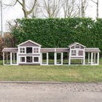 Konijnenhok Sissi met Amalie Combi Giant Wit/Taupe, Dieren en Toebehoren, Verzenden, Nieuw