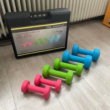 KRAKEN Dumbbell Set 12 KG NIEUW in doos, Verzenden, Nieuw
