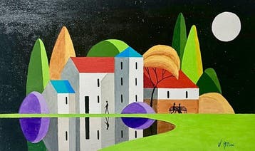 V. Altieri (1977) - Il Silenzio della Luna Verde, Antiek en Kunst