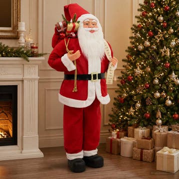 vidaXL Kerstman figuur Rood 180 cm Polyester, Diversen, Verzenden, Nieuw