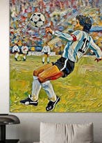 Jacob Hitt - does Diego Armando Maradona in Action w/COA XXL, Nieuw