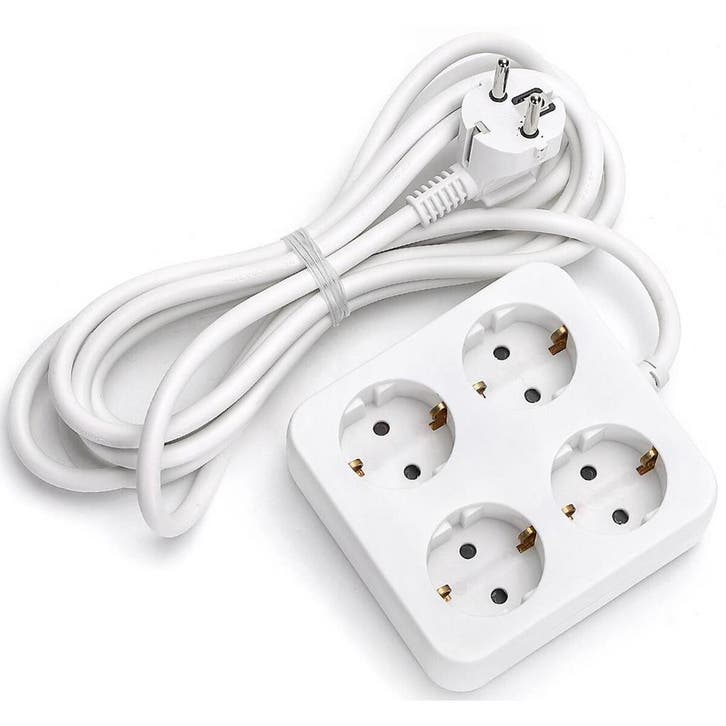 Stekkerdoos - Verlengsnoer - Aigi Urvan - 3680W - 4, Doe-het-zelf en Verbouw, Elektra en Kabels, Nieuw, Ophalen of Verzenden