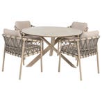 Prado Piacenza dining tuinset 130xH75 cm 5 delig keramiek, Tuin en Terras, Tuinsets en Loungesets, Ophalen of Verzenden, Nieuw