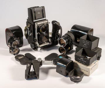 Mamiya C330 Professional f + Sekor 4,5/55mm + 2,8/80mm +, Nieuw