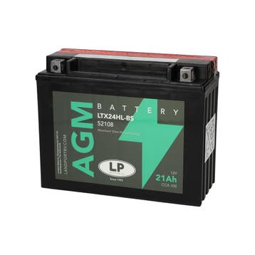Landport (LP) LTX24HL-BS 12 volt 21,0 ah AGM motor accu, Ophalen of Verzenden, Nieuw