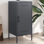 vidaXL Dressoir 36x39x79 cm staal antracietkleurig, Minder dan 50 cm, Verzenden, Nieuw, Metaal