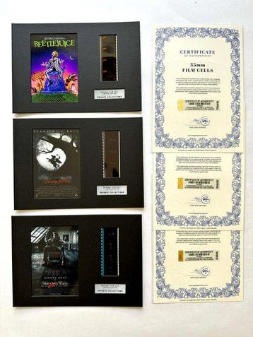 Tim Burton – Rare Set of 3 Mounted 35mm Film Cells –, Verzamelen, Nieuw
