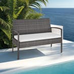 Wicker zitgroep Sparta 3+1 - grijs, Verzenden, Nieuw