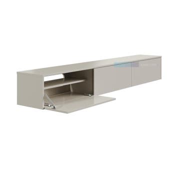 Zwevend Tv Meubel beige wandmeubel hout tv kast, Zwevend tvmeubel , 150 tot 200 cm, Nieuw, Ophalen of Verzenden