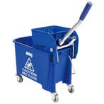 Rolemmer + Wringer | KENTUCKY | 20L | Blauw (Kleurcodering), Verzenden, Nieuw in verpakking