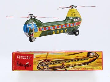 Haji , Japan - Modelvliegtuig - Friction Powered,, Antiek en Kunst