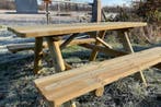 Rockwood® Parktafel 1.60m inclusief montage, Tuin en Terras, Tuinsets en Loungesets, Ophalen of Verzenden, Nieuw, Hout