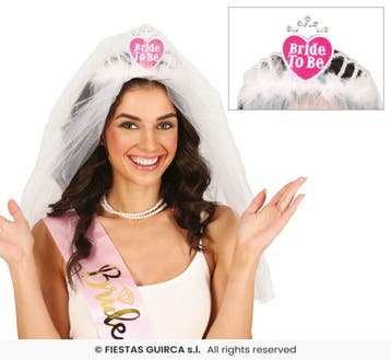Bride to be tiara, Verzenden, Nieuw, Feestartikel