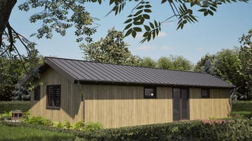 Mantelzorgwoning / recreatiechalet Nescio met serre, Tot en met 4