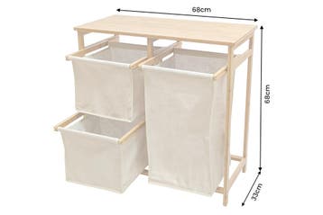 Wasmand LAGOON SPA 70cm bamboe naturel beige - 48173, Ophalen of Verzenden, Nieuw