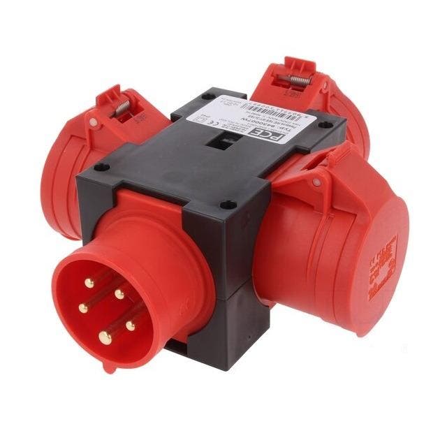 400V Splitter - IP44 - 16A - 3 voudig, Doe-het-zelf en Verbouw, Overige Doe-het-zelf en Verbouw, Nieuw, Ophalen of Verzenden