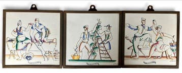 Art Deco Tegel (3) - Richard Ginori - Gio Ponti - Art Deco -